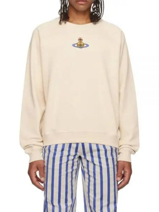 ORB Logo Crewneck Sweatshirt Beige - VIVIENNE WESTWOOD - BALAAN 2