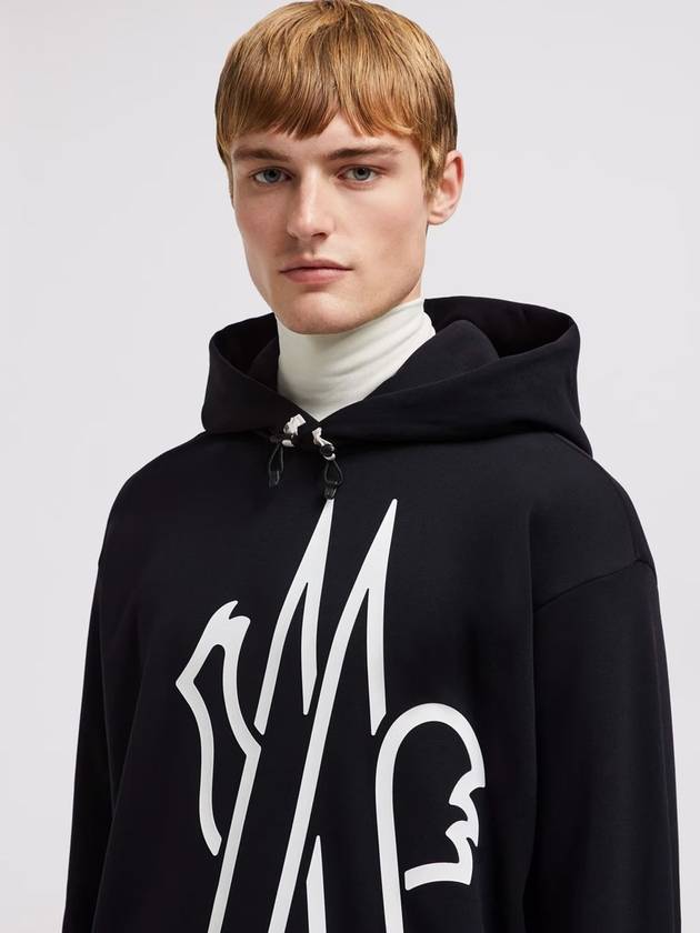 Grenoble logo hoodie black - MONCLER - BALAAN 5