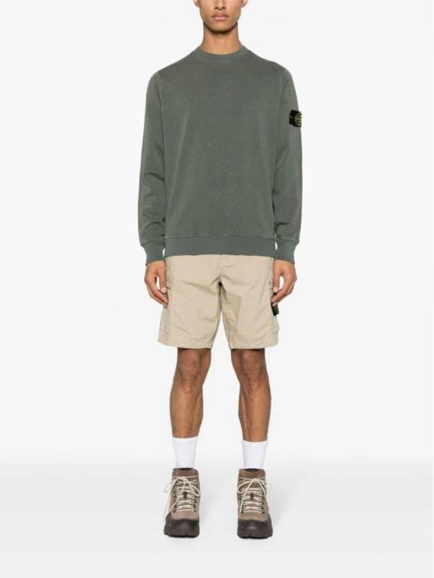 Light Stretch Cotton Bermuda Regular Fit Shorts Beige - STONE ISLAND - BALAAN 3