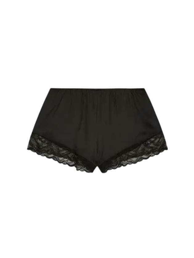 CK Instinct Satin Pyjama Shorts Black - CALVIN KLEIN - BALAAN 1