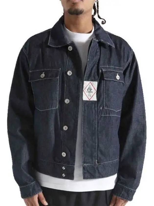 Pocket Denim Jacket Blue - CP COMPANY - BALAAN 2