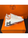 Men's Depart Sneakers White H Gray Orange Two Tone - HERMES - BALAAN 5