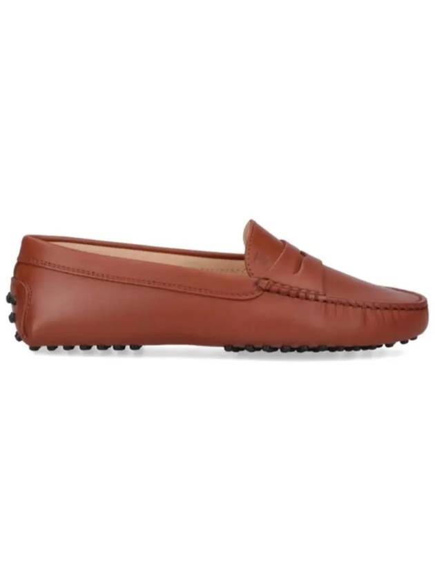 Gommino Leather Moccasin Loafers Brown - TOD'S - BALAAN 2