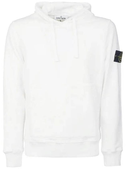 Wappen Patch Cotton Hoodie White - STONE ISLAND - BALAAN 2