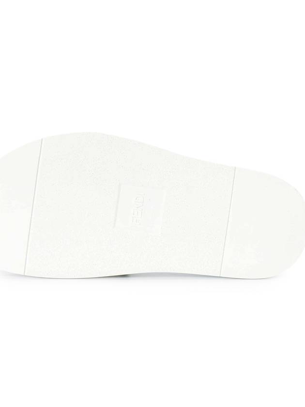 FF logo rubber slippers white - FENDI - BALAAN.
