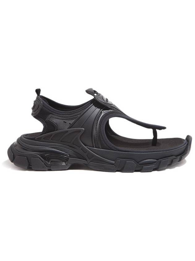 Women's Track Thong Sandals Black - BALENCIAGA - BALAAN.