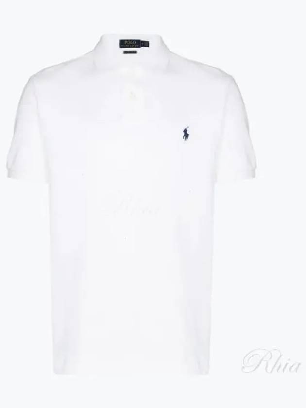 Men's Embroidered Logo PK Shirt White - POLO RALPH LAUREN - BALAAN 2