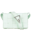 Cassette Intrecciato Small Cross Bag Glacier - BOTTEGA VENETA - BALAAN 3