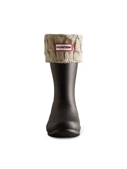 Original 6 Stitch Cable Short Boot Socks Greige - HUNTER - BALAAN 2