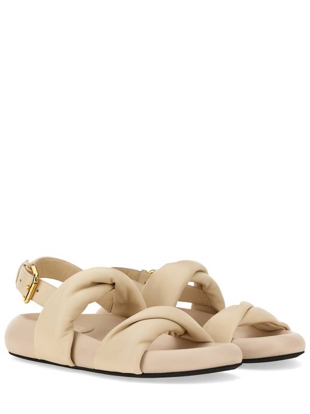 twist detail leather sandals SAMS019603P5443 - MARNI - BALAAN 2