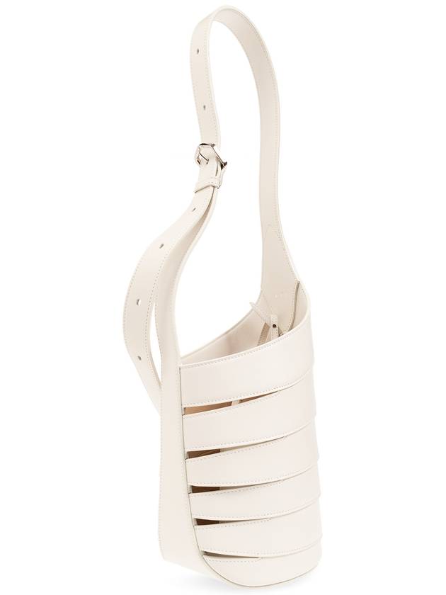 Alaïa ‘Babel Small’ Shoulder Bag, Women's, White - ALAIA - BALAAN 4