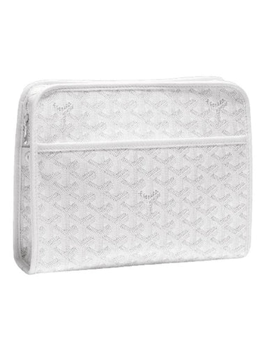 Jouvence MM Toiletry Clutch Bag White - GOYARD - BALAAN 1