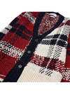 Donegal Tartan Check Cardigan - THOM BROWNE - BALAAN 9