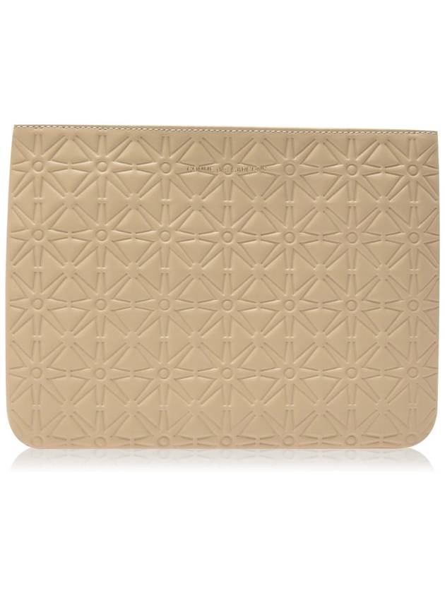 Embossed Logo Zip Pouch Wallet - COMME DES GARCONS - BALAAN 1