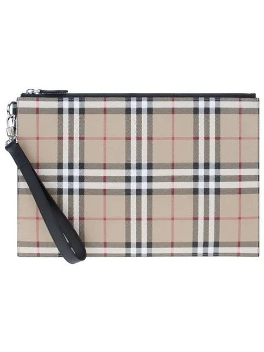 Vintage Check Clutch Bag Beige - BURBERRY - BALAAN 2