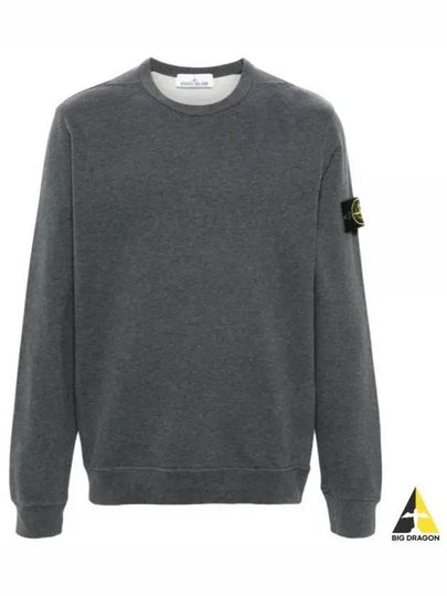 Wappen Patch Crew Neck Cotton Sweatshirt Dark Grey - STONE ISLAND - BALAAN 2