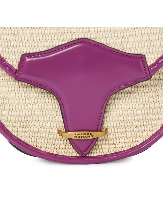 Botsey Raffia Cross Bag Violet - ISABEL MARANT - BALAAN 9