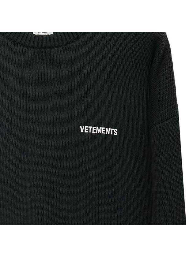 Small logo overfit knit UE52KN360B - VETEMENTS - BALAAN 4