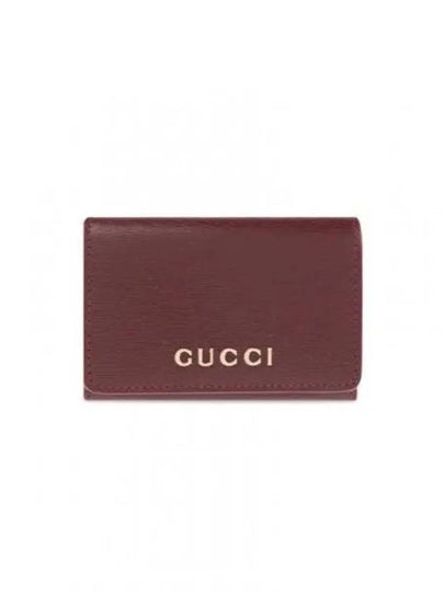 Script Leather Card Wallet Red - GUCCI - BALAAN 2