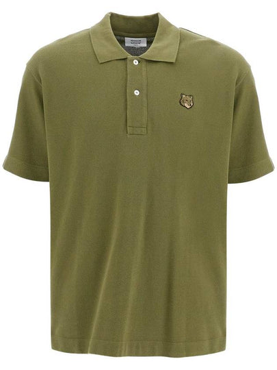 Bold Fox Head Patch Comfort Polo Shirt Military Green - MAISON KITSUNE - BALAAN 2