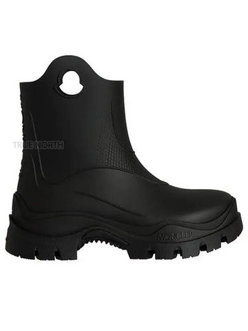 Women 4G00030 M3549 999 Logo Misty Rain Boots Black 1060608 - MONCLER - BALAAN 1