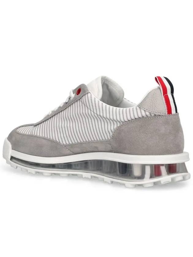 Tech Runner Panel Low Top Sneakers Grey - THOM BROWNE - BALAAN 4