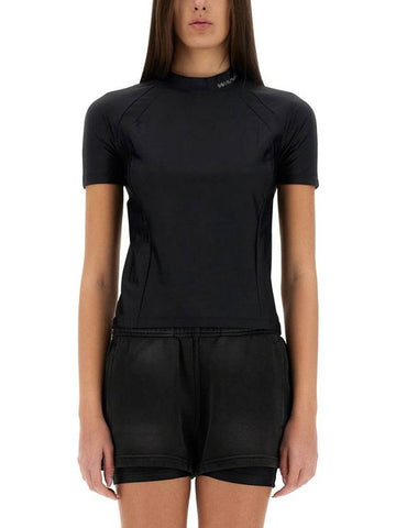 T By Alexander Wang T-Shirt With Logo - ALEXANDER WANG - BALAAN 1