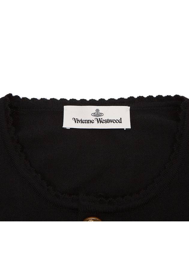 Bea Cropped Cardigan Black - VIVIENNE WESTWOOD - BALAAN 10