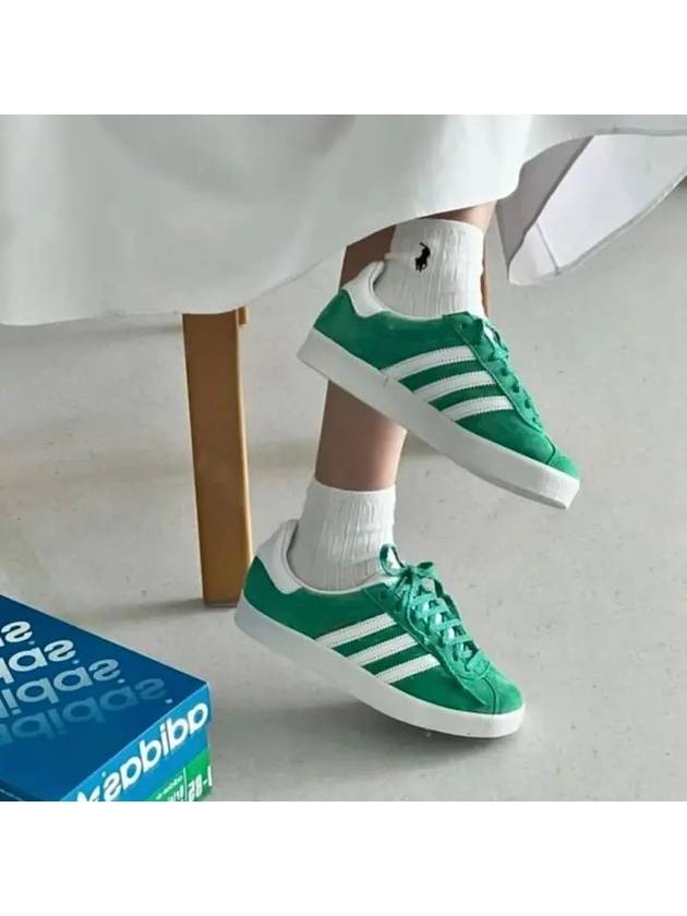 Gazelle 85 Suede Low Top Sneakers Green - ADIDAS - BALAAN 10