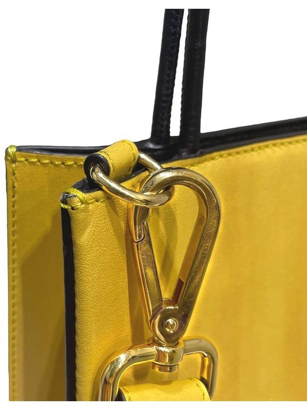 Women s 7VA512 ADP6 Pack Small Yellow Color Shopping Tote Bag Strap - FENDI - BALAAN 10