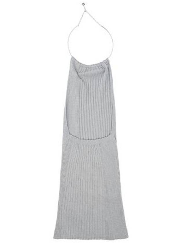 Tamesis halterneck knit top light gray - PALOMA WOOL - BALAAN 3