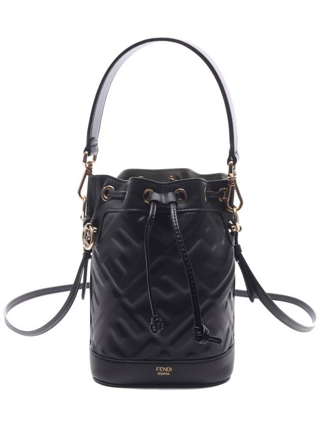 Mon Tresor FF Motif Leather Mini Bag Black - FENDI - BALAAN 3