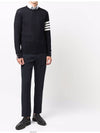 4 Bar Armband Classic Merino Wool Knit Top Navy - THOM BROWNE - BALAAN 6