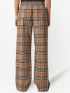 Side Stripe Vintage Check Stretch Cotton Trousers Archive Beige - BURBERRY - BALAAN.