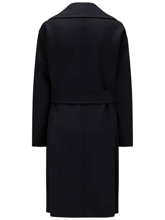 24SS TOTEM Belted Wool Coat Black 2416011011 007 - MAX MARA - BALAAN 3