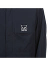 Metropolis Logo Patch Shirt Zip Up Jacket Navy - CP COMPANY - BALAAN 11