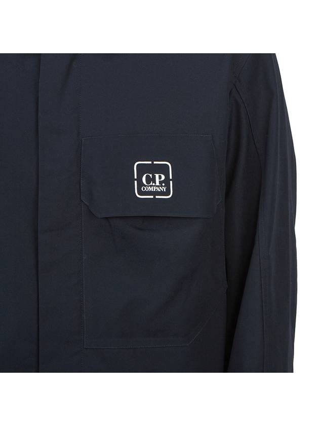 Metropolis Logo Shirt Jacket Navy - CP COMPANY - BALAAN 11