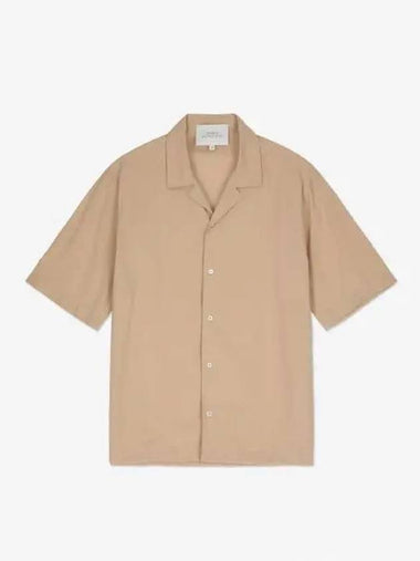 Viscose blend short sleeve shirt linen ARCHERSNM982LINEN - STUDIO NICHOLSON - BALAAN 1