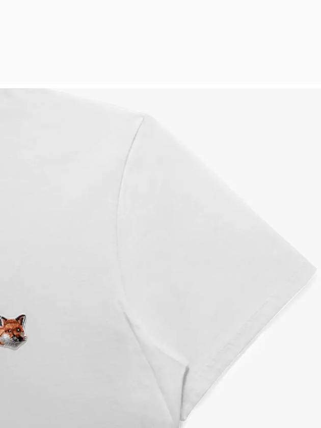 Fox Head Patch Classic Short Sleeve T-Shirt White - MAISON KITSUNE - BALAAN 4