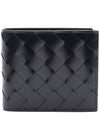 Intrecciato Half Wallet Black - BOTTEGA VENETA - BALAAN 2