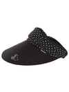 Dot Hat Variant Visor 8711LBBBBLACK - BLACK&WHITE - BALAAN 3