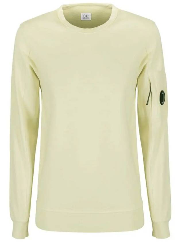 Lens Wappen Crew Neck Sweatshirt Yellow - CP COMPANY - BALAAN 2