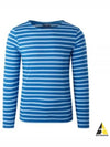 Minquiers Modern Stripe Long Sleeve T-Shirt Blue - SAINT JAMES - BALAAN 2