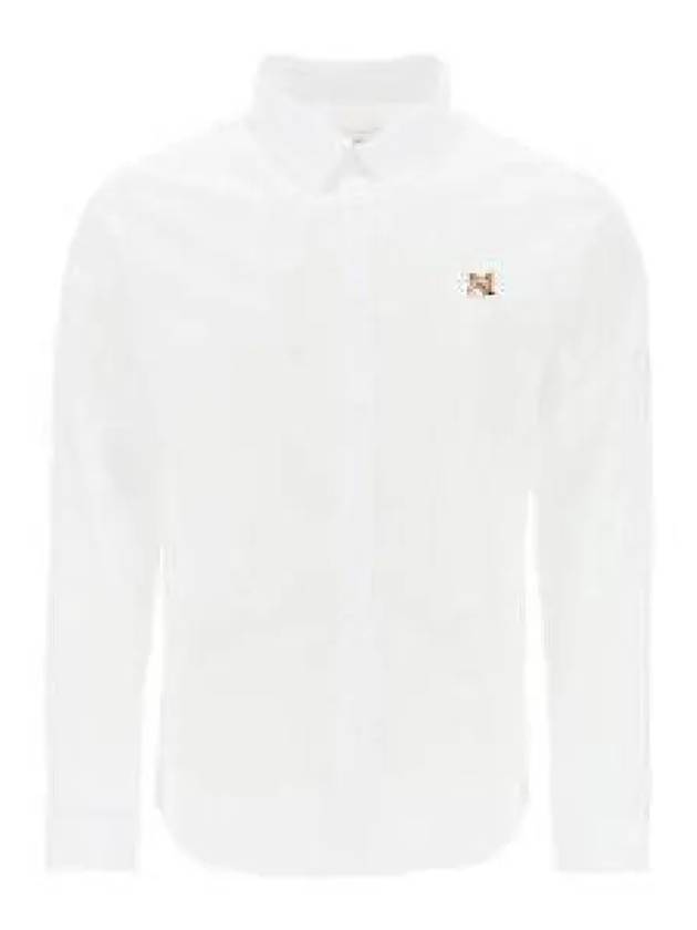 Fox Head Long Sleeve Shirt White - MAISON KITSUNE - BALAAN 2