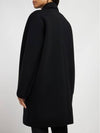 Pedone Jersey Wool Double Coat Black - MAX MARA - BALAAN 4