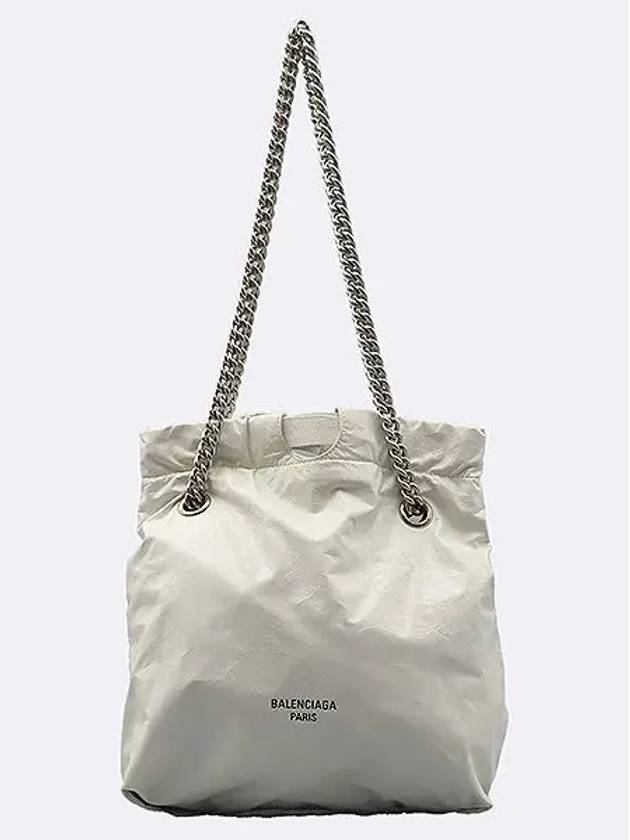 742942 White color leather crush small shoulder bag - BALENCIAGA - BALAAN 2