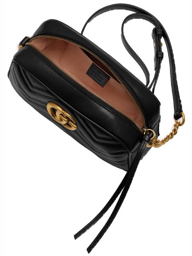 GG Marmont Matelasse Small Chain Shoulder Bag Black - GUCCI - BALAAN 8