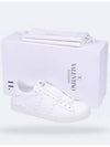 Rockstud Untitled Low Top Sneakers White - VALENTINO - BALAAN 5