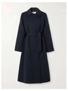 Manuela Virgin Wool Single Coat Navy - MAX MARA - BALAAN 2