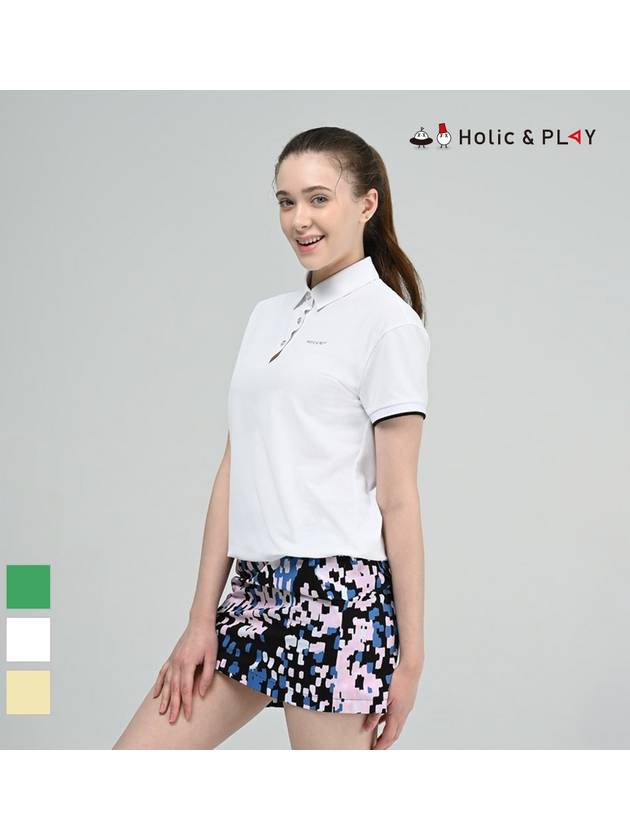 Uveil PQ sleeve color combination t-shirtHC2WTS013 - HOLIC&PLAY - BALAAN 2